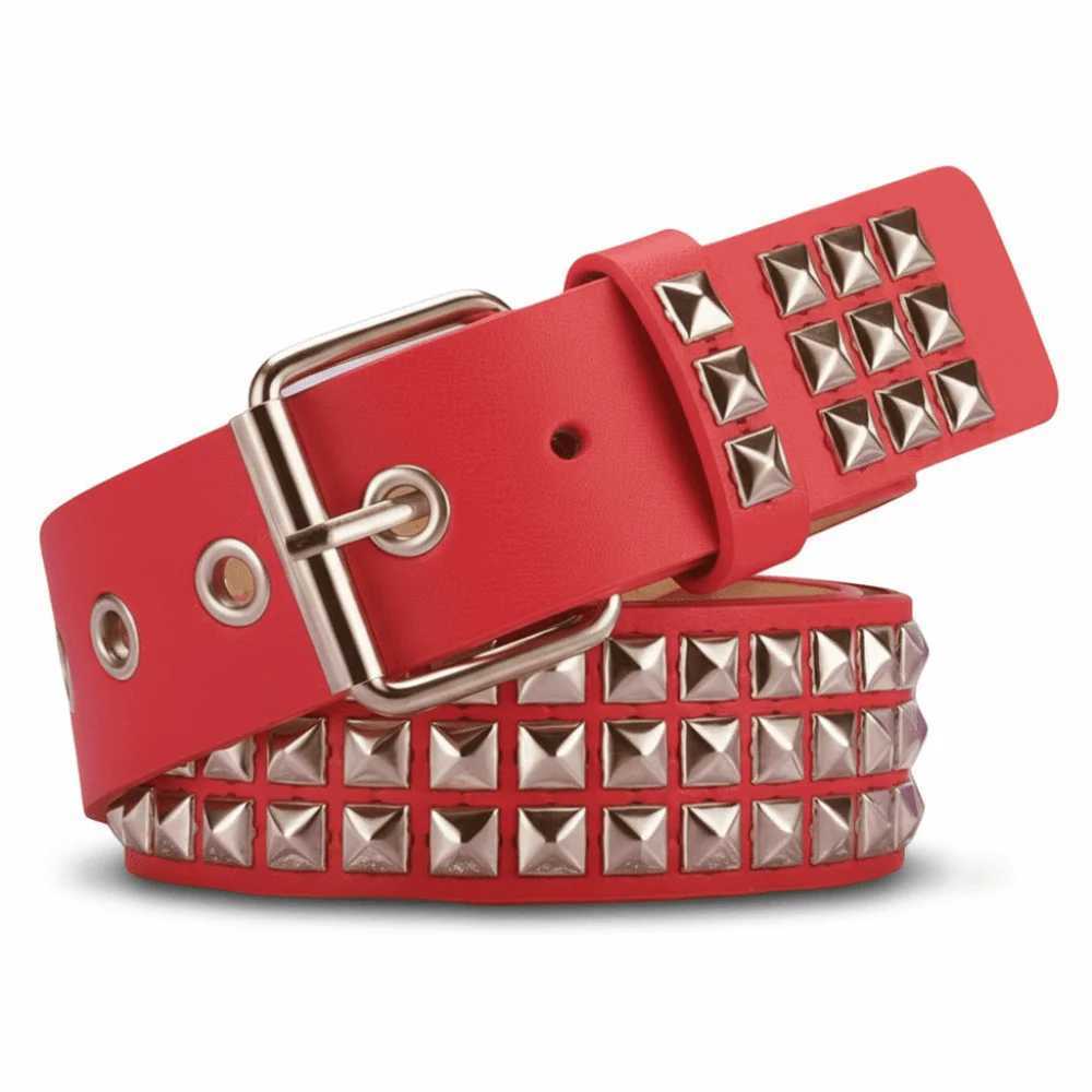 Trend Punk Rivet Belt Retro Y2K Heavy Metal Belt Nightclub Rock Style Belt Fashion Decoration S261017CC74