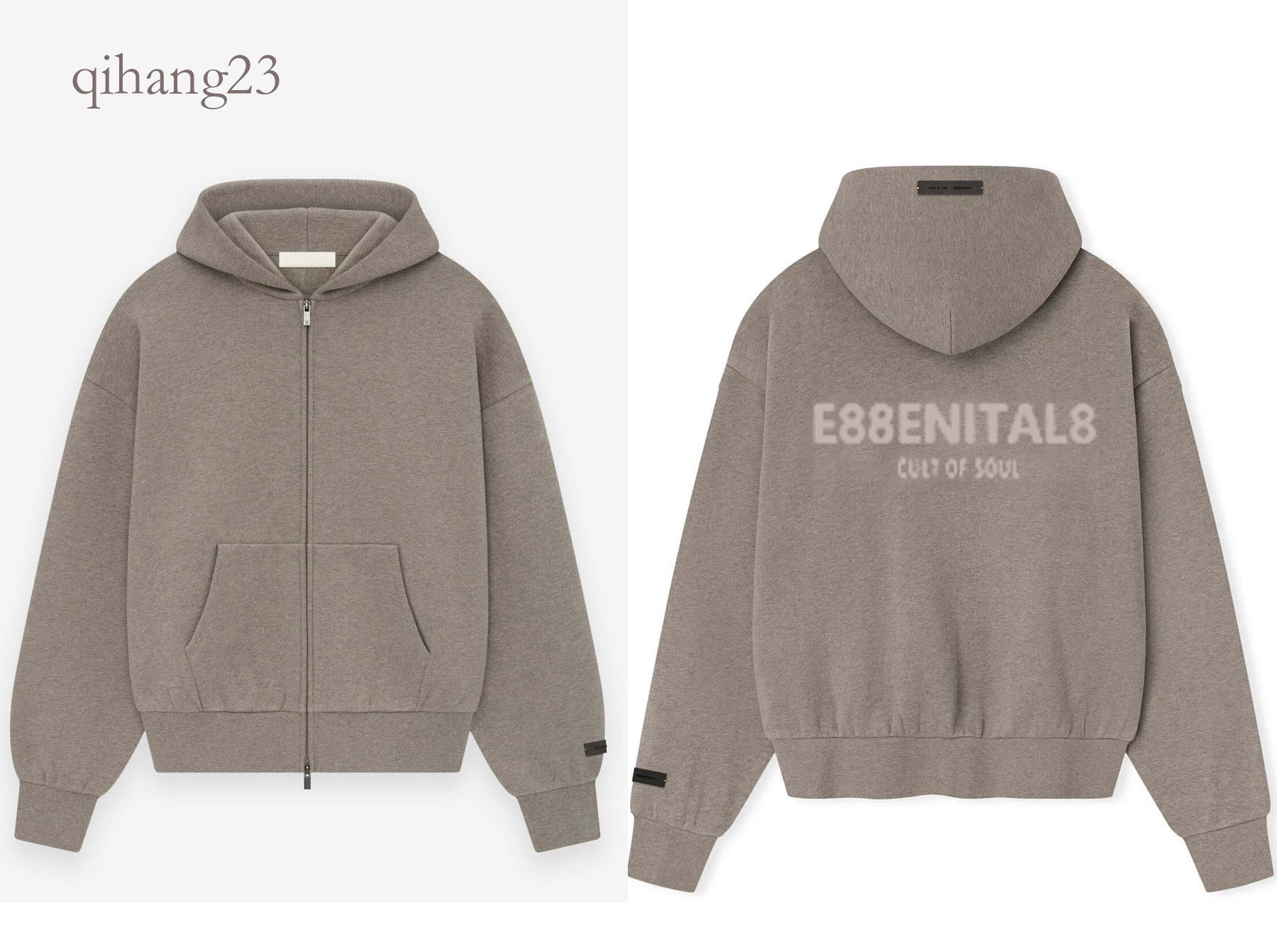 Esentially Hoodies Men Designer Tracksuit Fluffy Hoodie Silicone Monogram Print Oversized Streetwear High Quality Leisure Sweatshirt Esentialss Swea