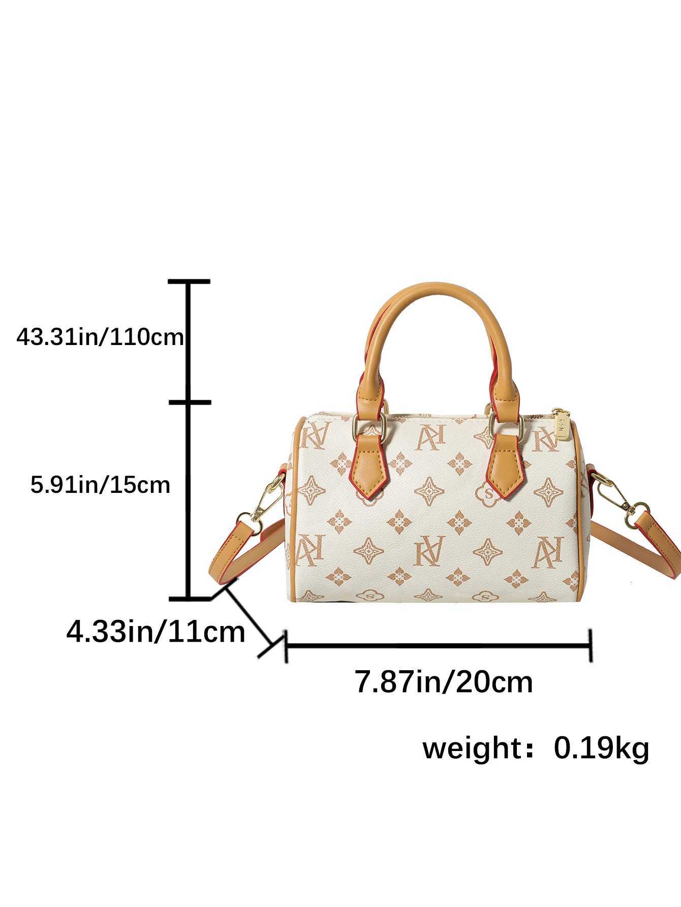Designer Mogram Totes Vintage Old Mey Pattern Bost Bag Lightweight With Adjustable Strap SWen Top Handle Bags For Cmuting Business J261016