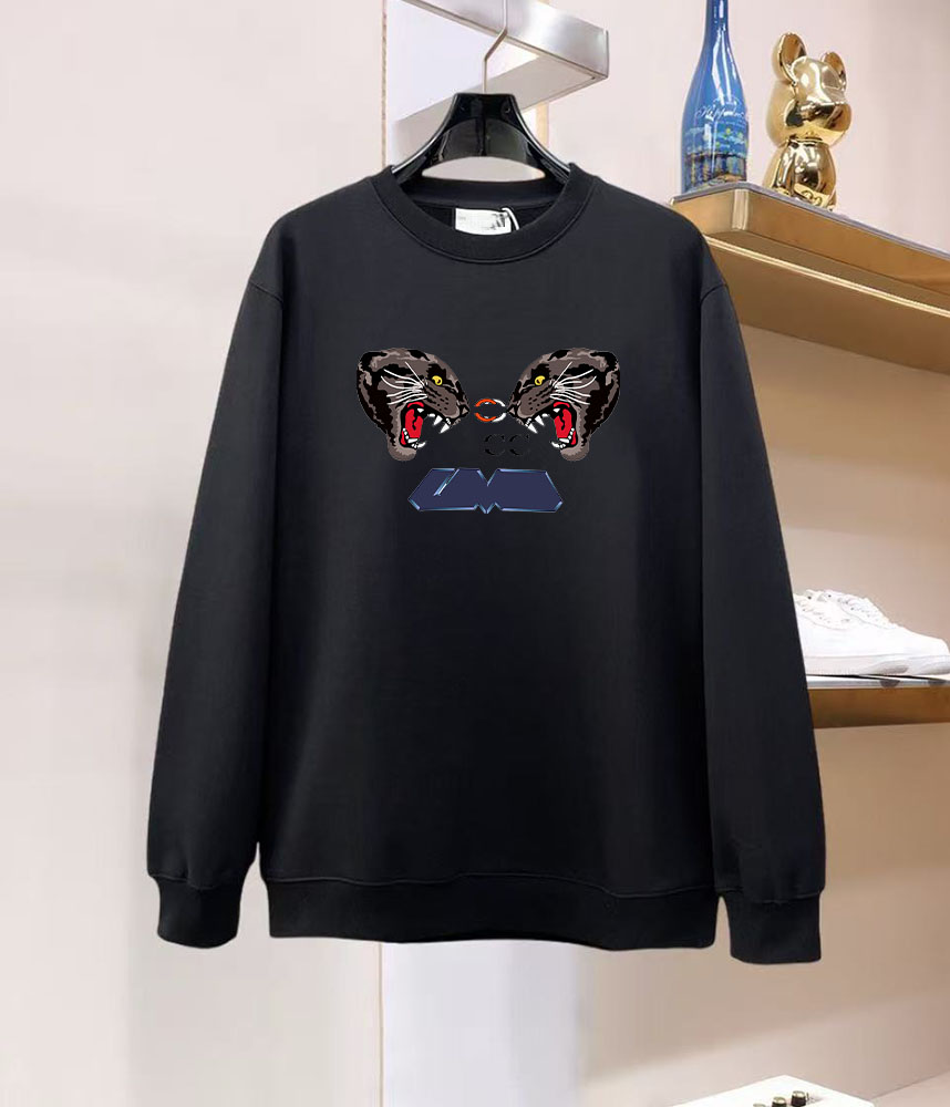 Designer hoodie triangle thick terry cotton zipper round neck men's sweatshirt skin-friendly breathable comfortable sweater with cap without ca