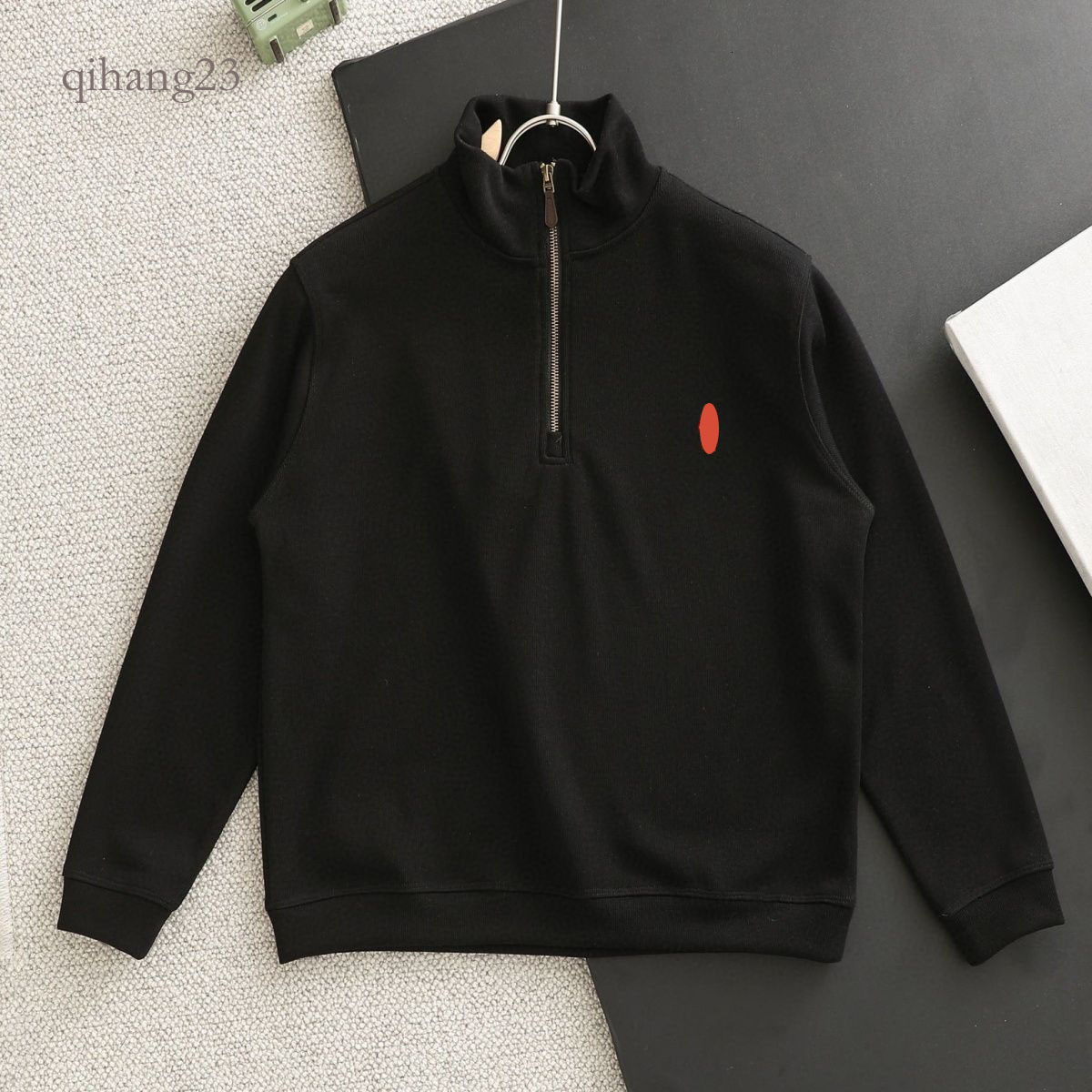 Rauph Laruen Quarter Zip Ralfs Laure Hoodie Designers Polo Sweater Luxury Horse Embroidery Knit Jumpers Warm Soft Cotton Casual Outfit Polo Sweatshi