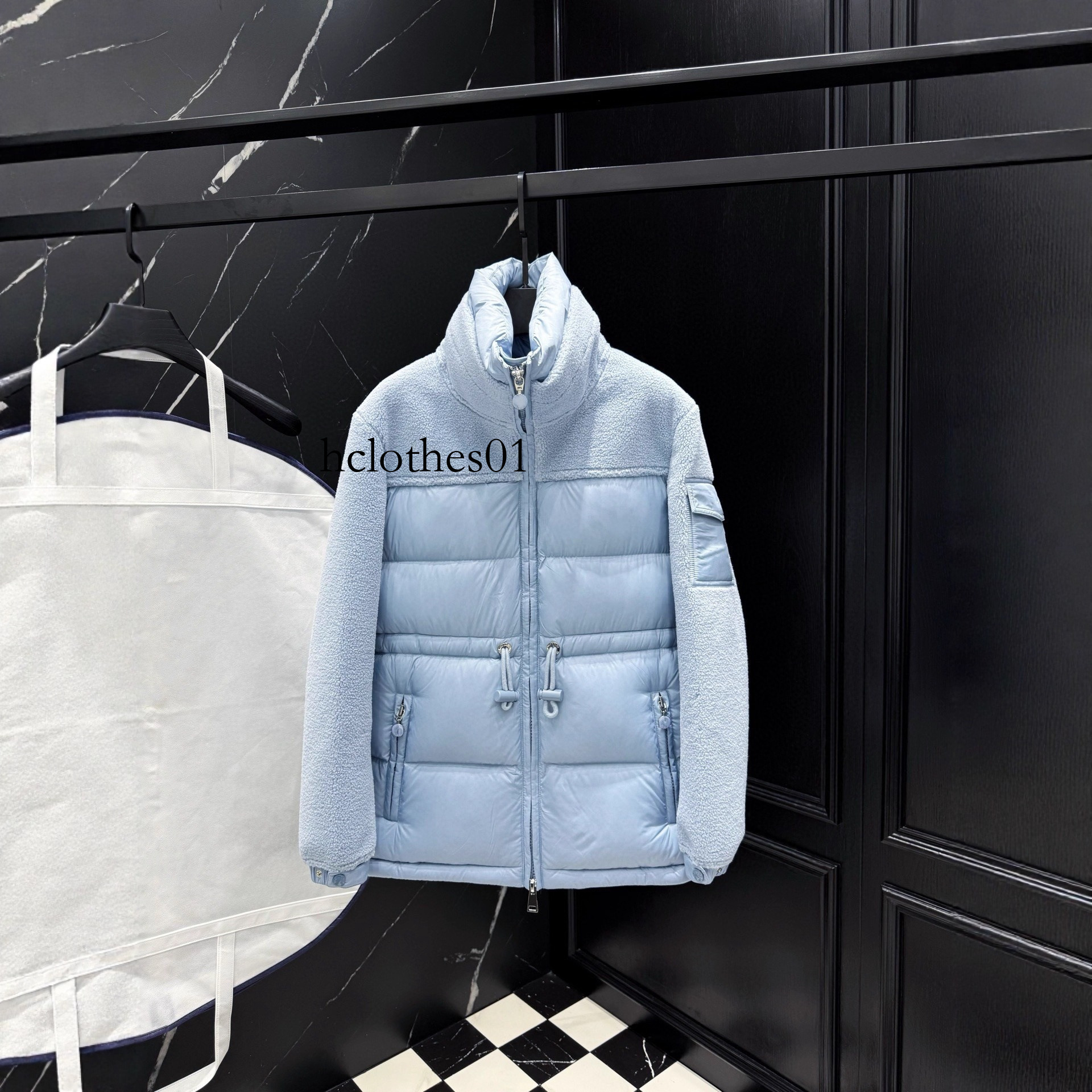 Dujia Edition High Quality In Stock Mengjia Women's New Patchwork Stand Collar Jacket 95% Goose Down Version
