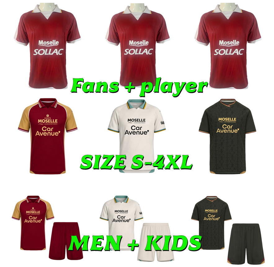 26 27 FC METZ Soccer JerseyS 2026 2027 G.HEIN CANDE I.SANE ALPHA SABALY RAILLOT M.BOKELE STAMBOULI 2003 2004 retro FOOTBALL SHIRTS maillot de foot