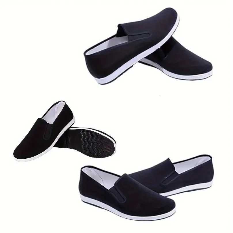 Casual Shoes Men Sneakers Chinese Kung Fu Shoe Beijing Women Black Rubber Martial Traditional Arts Training Casual Walking Tai Chi Footwear H261016