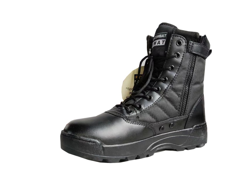 Men's High Top Tactical Combat Boots Outdoor Work Shoes Canvas Military Boots