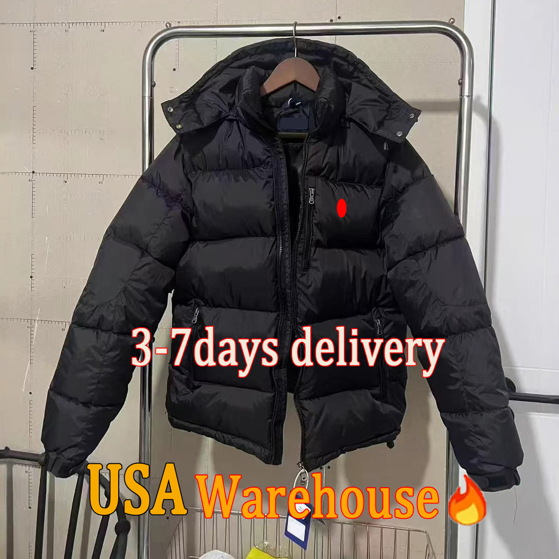 Designer Puffer Jacket Men Women Polo Pony Embroidery Thickened Winter Jacket Mens Coat Hooded Zipper Polo Jackets Down Parkas Polo Puffer Coats Cas