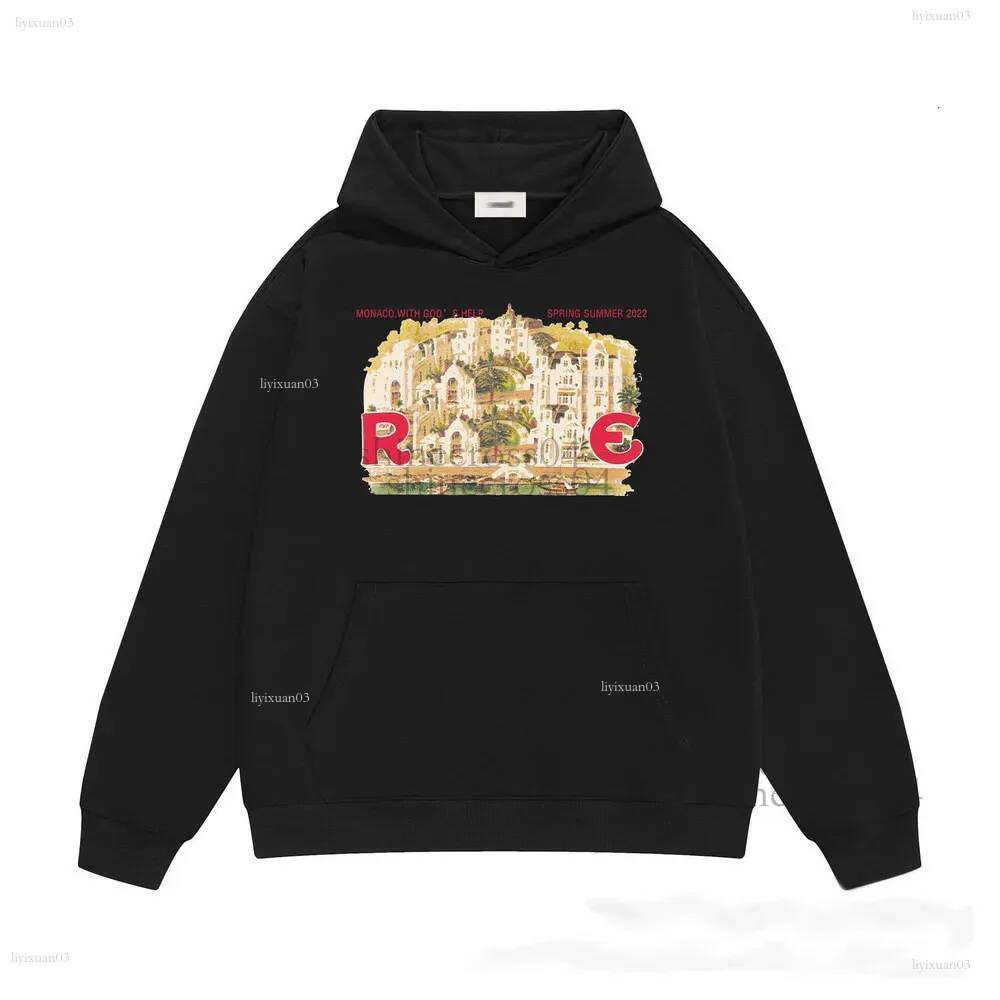 Rhudness hoodie Designer Men's And Women's Street Hip Hop Style Fashion Couple Hoodies Classic Pattern Letter Print Casual Comfortable Loo
