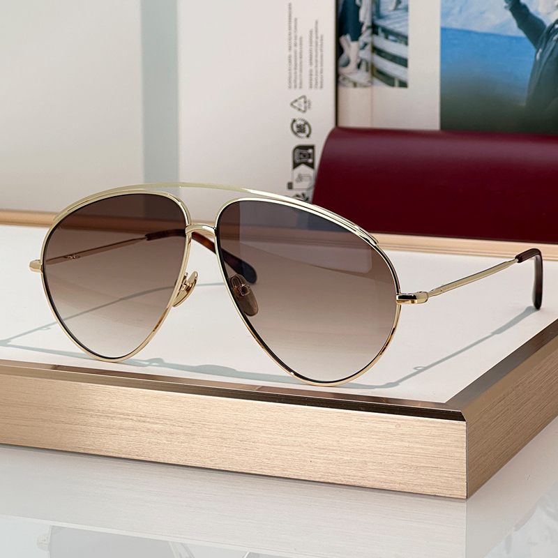 Luxury sunglasses for women designer sunglasses women fashion oversized metal pilot Vintage men sunglasses summer driving UV glasses G1654S
