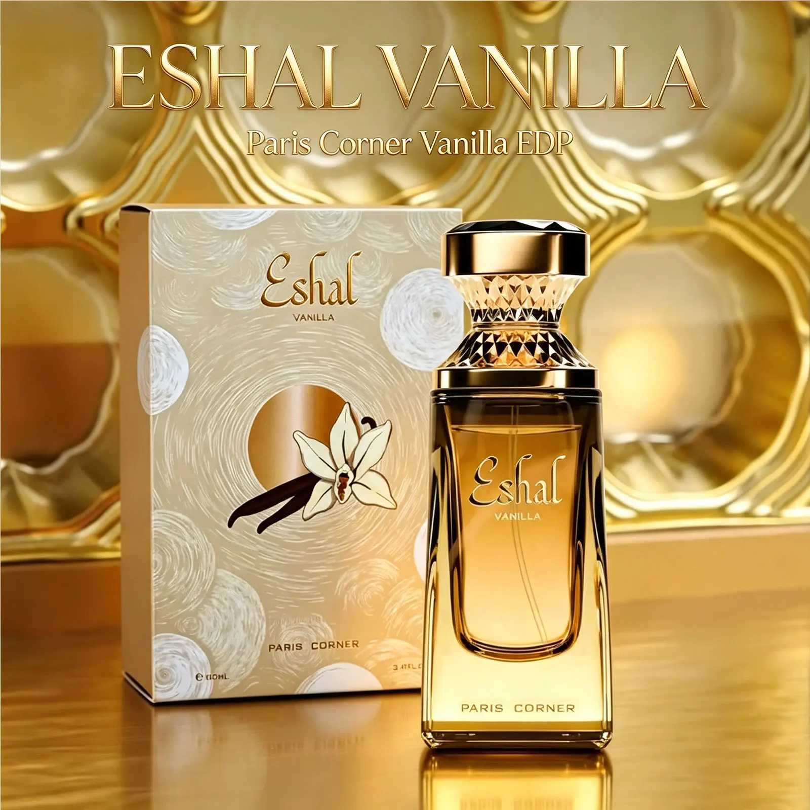 Eshal Vanilla by Paris Corner3.4 FL OZ EAU DE PARFUM SPRAY FOR MENS WOMEN Long Lasting Fragranc Free Shipping Brand New 2026 US Recommended Valentin