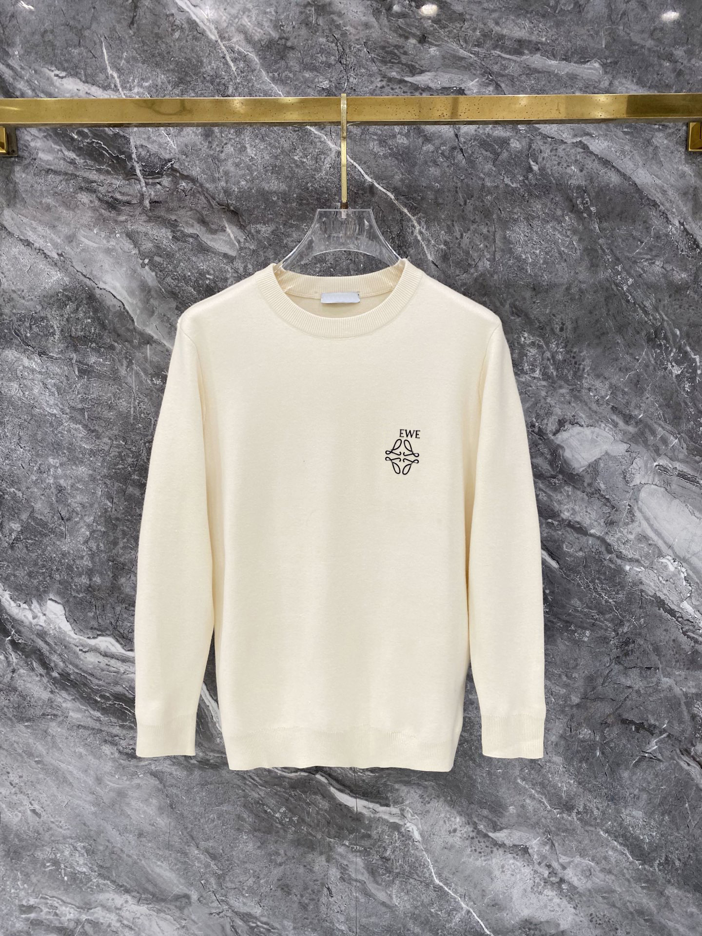 Mens Designer Knit Cardigan Sweater with Round Neck Premium Autumn/Winter Top 090