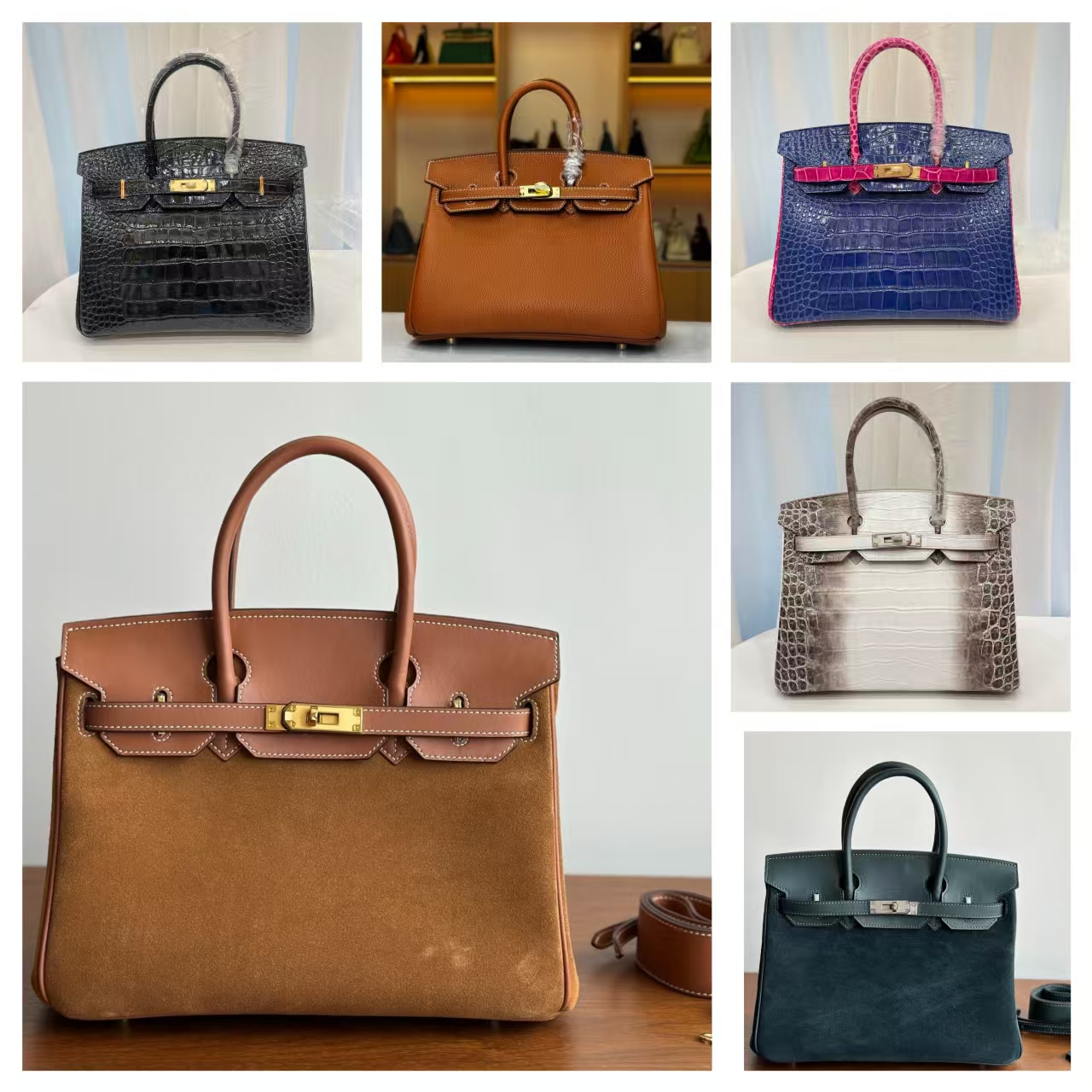 12A Genuine leather bag New Litchi Pattern Leather Women Handbag top quality handmade bag large capacity commuting bag tote bag 25 30 35cm