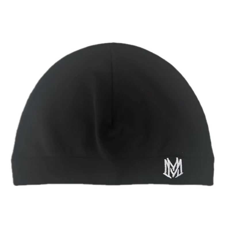 Letter M Embroidered Skull Cap Thin Stretch Beanie Hat for Men Women Fashion Streetwear Sports Running Cycling Outdoor Headwear S261017I0RX