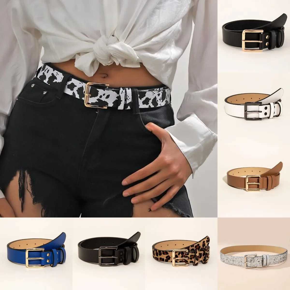 High Quality Ladies BeltBasic Policy Solid Color PU Belt Jeans Dress Versatile Belt Romantic Street Classic Wind Popular Trend S261017U8NU