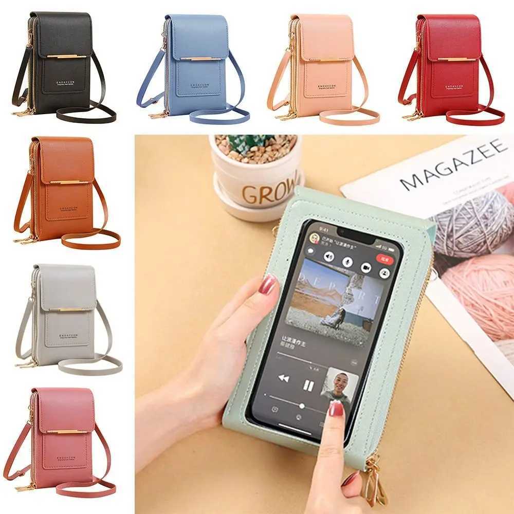 New RFID Women Handbag Touch Screen Phone Bag RFID Anti Theft Purse Crossbody Bags Handbag Smartphone L26101704MR