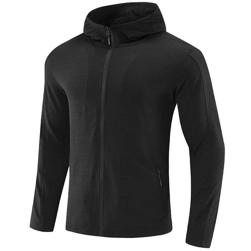Running Men Hooded Autumn Sportswear Gym Fitness Jogging Outdoor Quick Dry Breathable Coats Man Sport Jackets Fce Coats S2610171NV2
