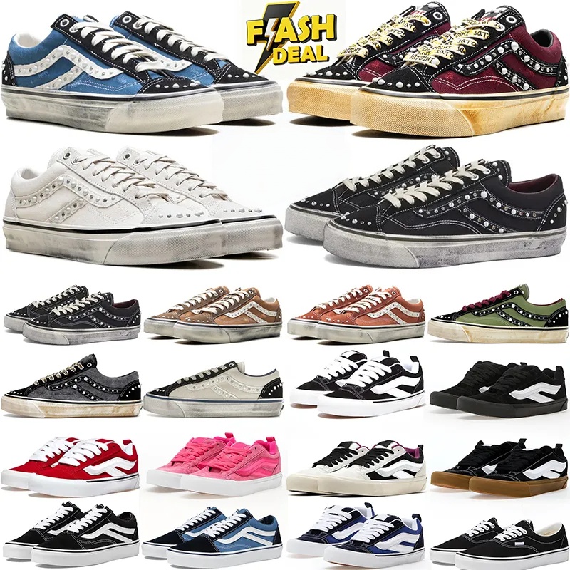 Designer Pearlized Shoe Pearl Shoes Knu Old Skools Souvenir Sneakers Sport Chaussures Trainers For Mens Womens Trainers D H Gate Luxury New Free Shi