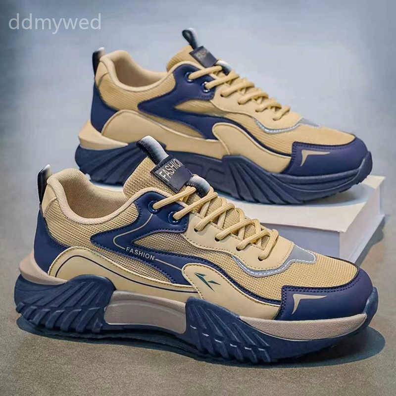 Men's Retro Chunky Sneakers Breathable Casual Running Shoes Thick Sole Dad Shoes