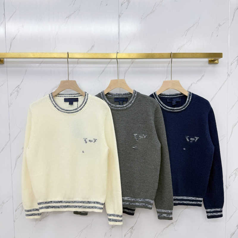 Women's Sweaters Designer High-Quality 2026 Autumn/Winter New Color-Block Cardigan, Loose-Fit Casual Commute Soft and Comfortable Knit Top for