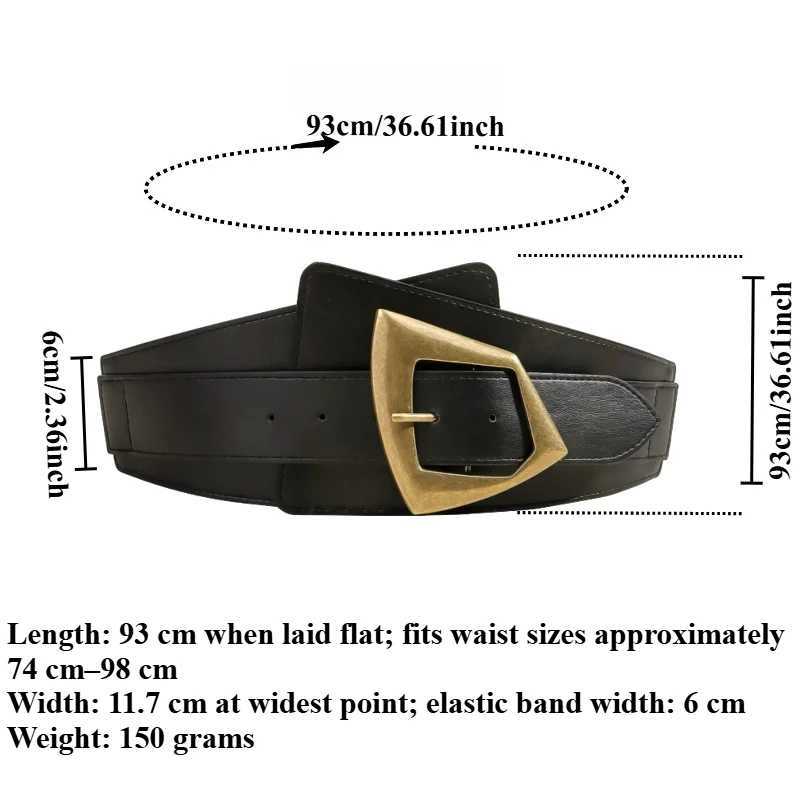 Fashion-Inspired American European Women's and Elastic Decorative Waist Belt Retro High-End and Trendy for Dresses M261016