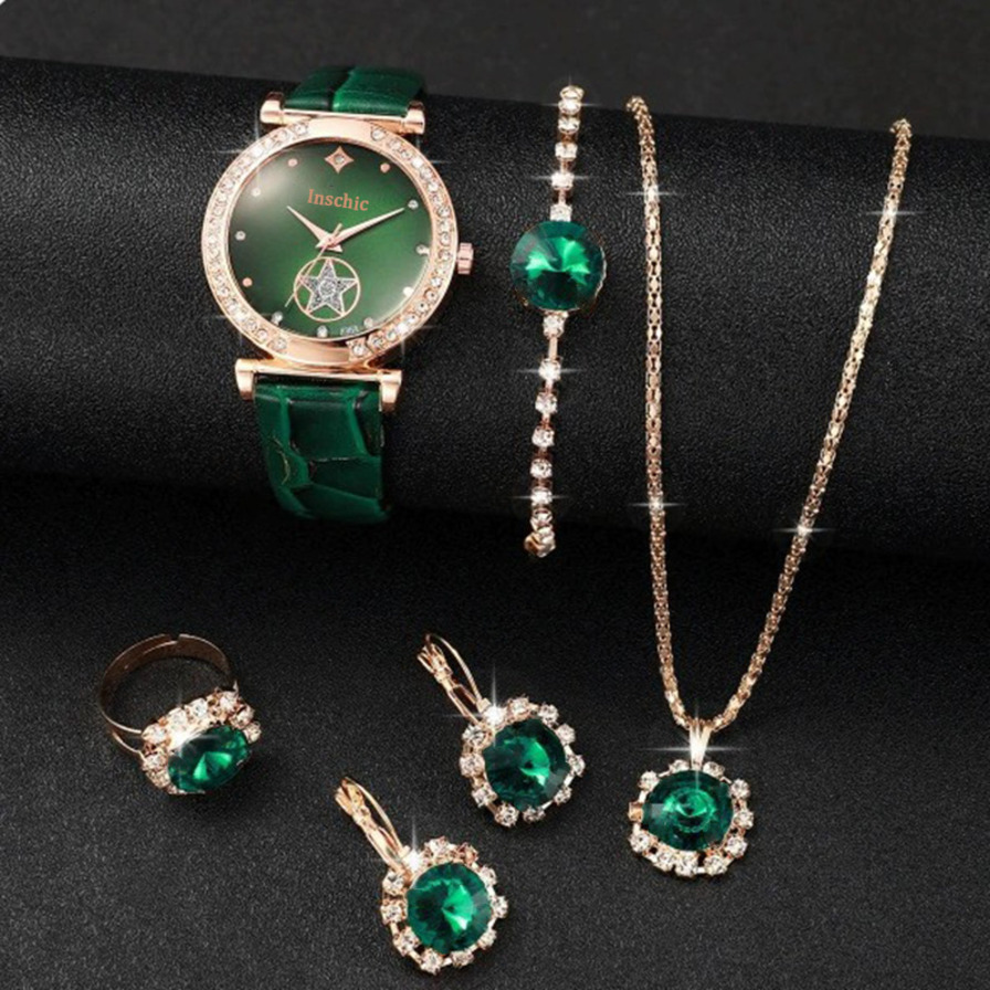 Wrist Watch Wholesale Foreign Trade Fashion Simple Rhinestone Hot-Selling On Live Stream, Women's Watch, One-Piece multi-fu ljh452