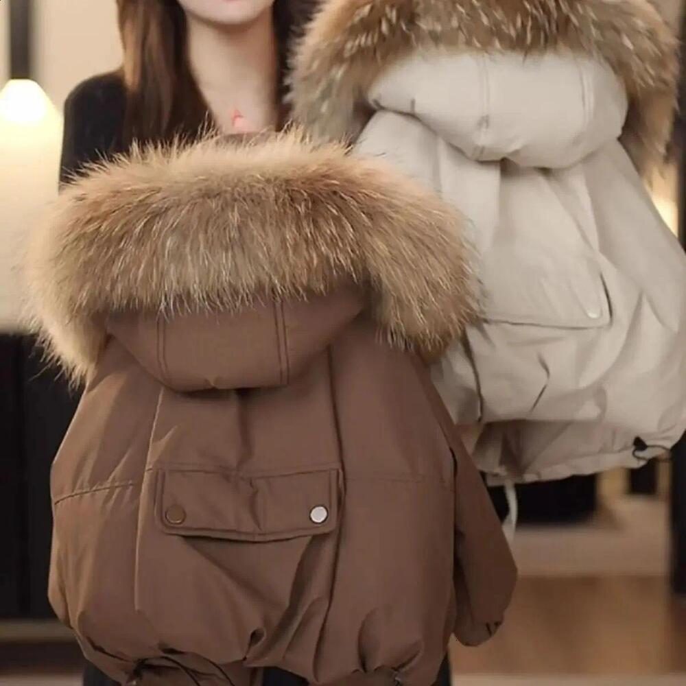 M2 2026 New Winter Kids Warm Down Coats Fur Collar perfume Children Cotton Padded Jackets Boys Girls cologne Clothing Baby Hooded Outerwear Perfume