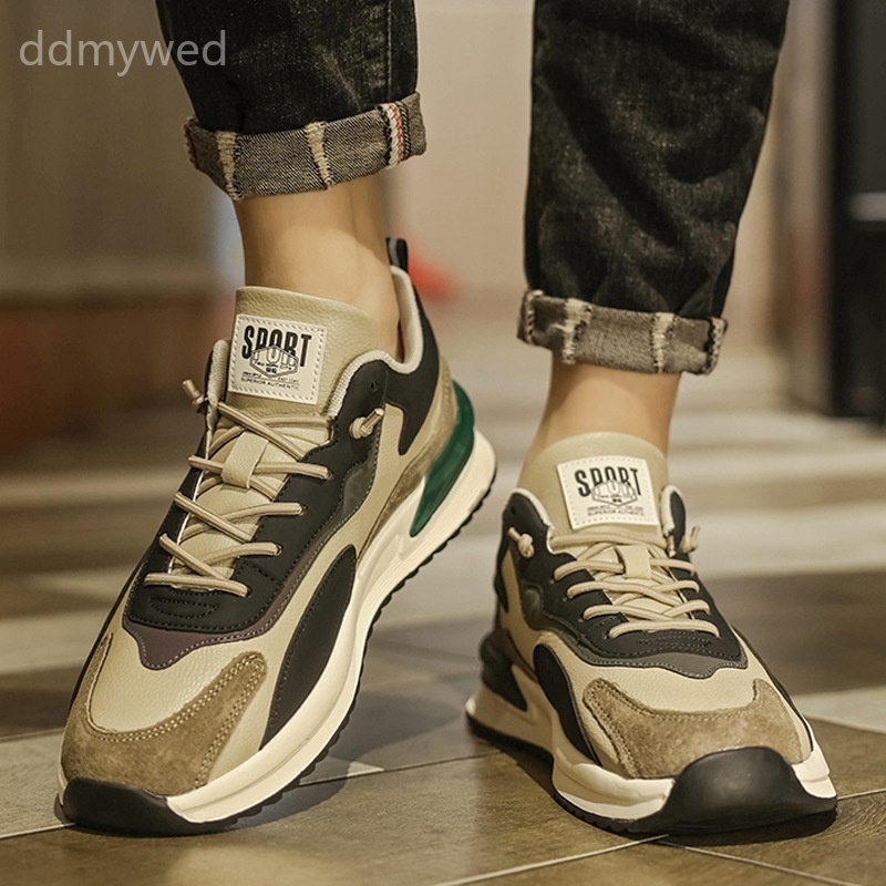 Men's Retro Chunky Sneakers Vintage Running Shoes Casual Thick Sole Dad Shoes Breathable Sports Shoes
