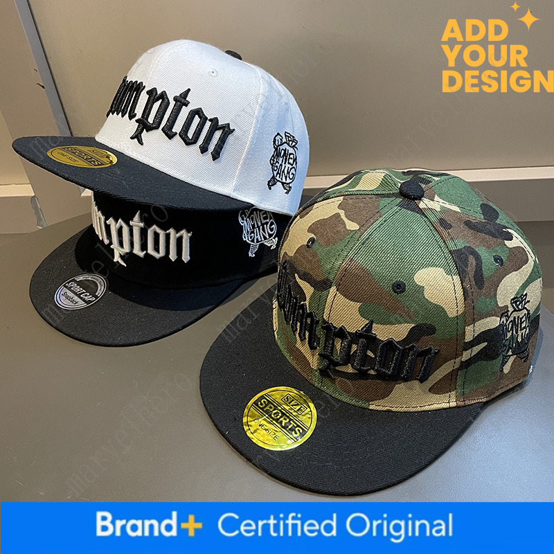 Men Spring Autumn Wide American Style Camouflage Hip Hop Student Street Dance Board Hat Large Head Circumference Flat Brim Baseball Cap Women