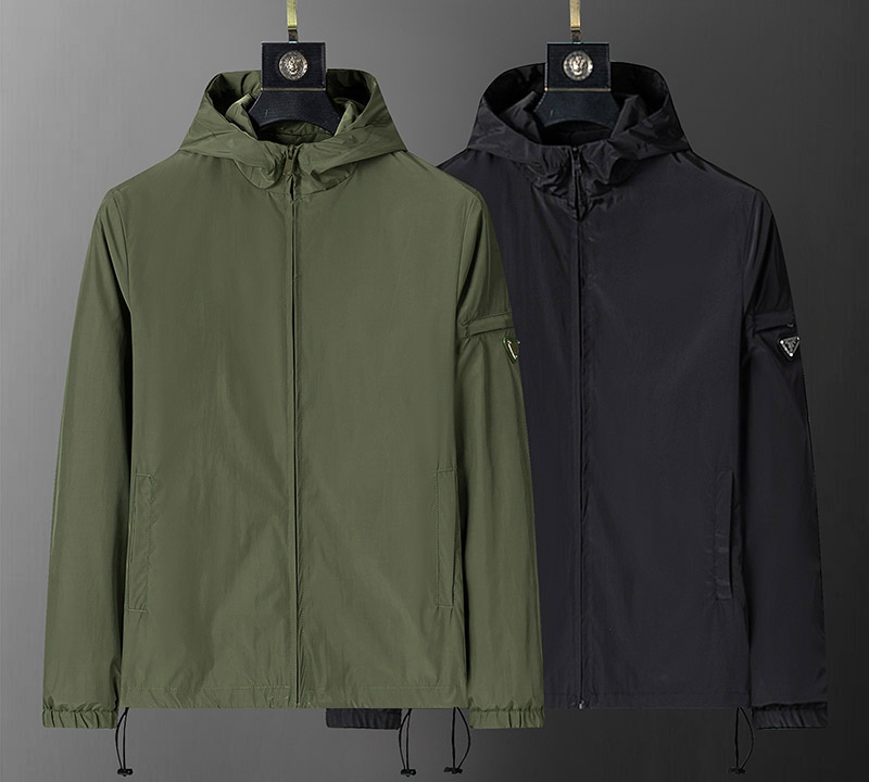 luxury Designer jacket Men's Fashion Windbreaker sportswear coat casual Outerwear cd/gg/ff/bb streetwear Thin Zipper hooded Coats high quality