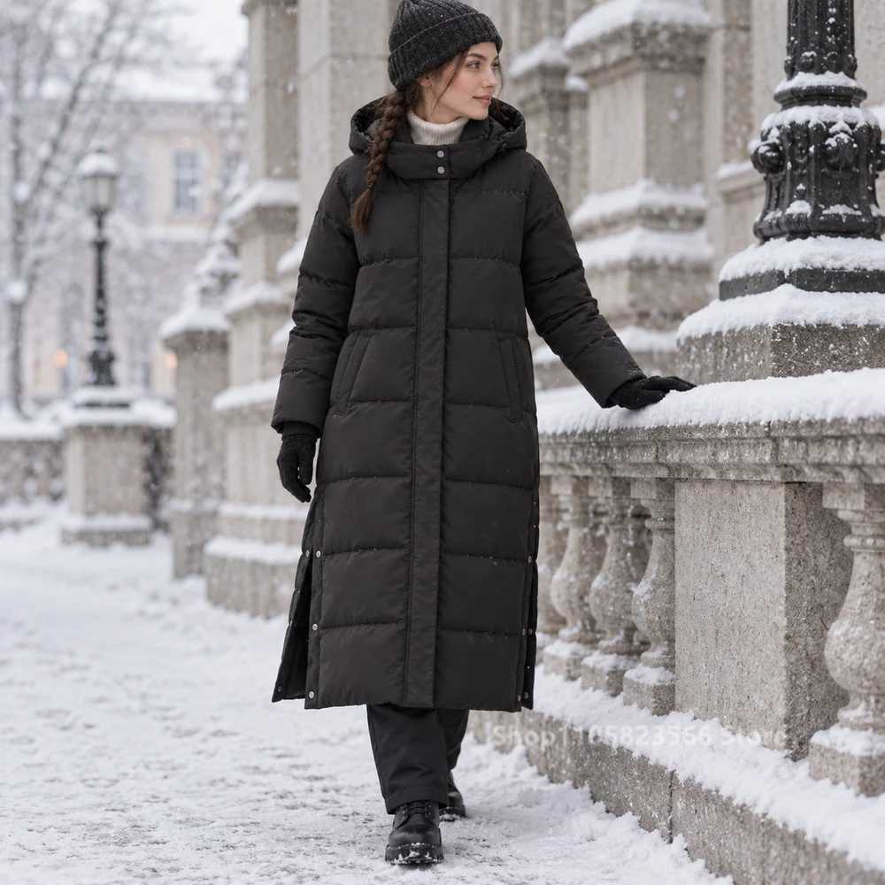 Women's Down Parkas 2026 Women Winter Long Parka Thickened Over Knee Padded Cotton Coat Loose Warm Quilted Jacket Outdoor Outerwear T261017