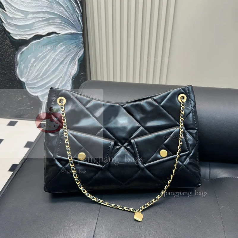 designer bag chan bag Shoulder bag cc bag Hasp woc Fortune Bag High quality With box Bag Plaid Flap Caviar Handbag Leather Double Letter Gold Buckle