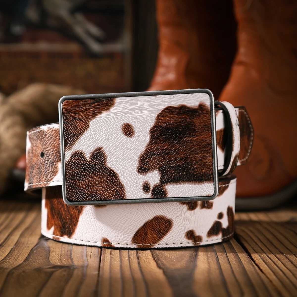 A Casual and Retro Belt a Waist Accessory for Western-Style Clothing Metal Buckle PU Belt Suitable for Both Men and Women S261017DH63