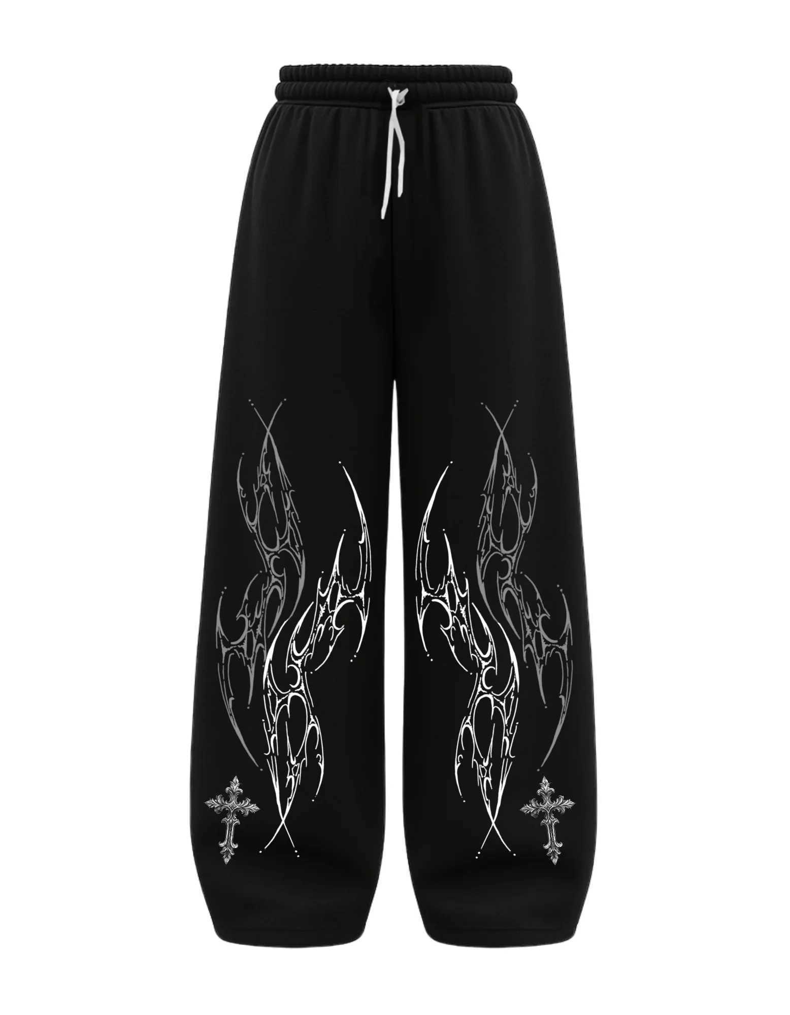 European Style Dark Gothic Style Men's High-quality Pants New Loose Oversized Sports Running and Fitness Technology Bottoms S261016BALP