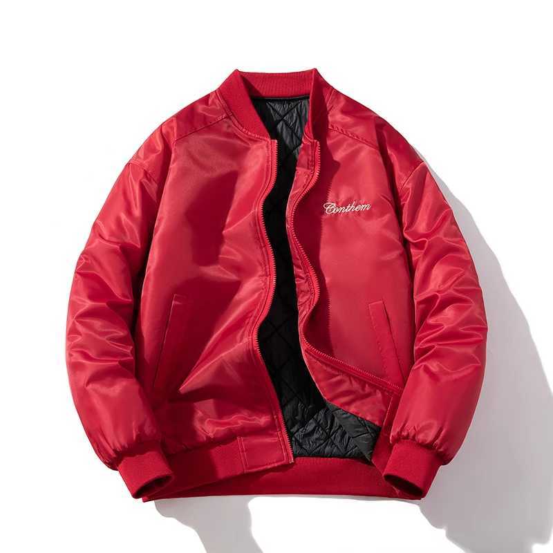 Autumn Winter Jacket Man Women Solid Color Baseball Jacket Men Vintage Fashion Bomber Jacket Casual Coats Letter Original Korean S261017VO2P