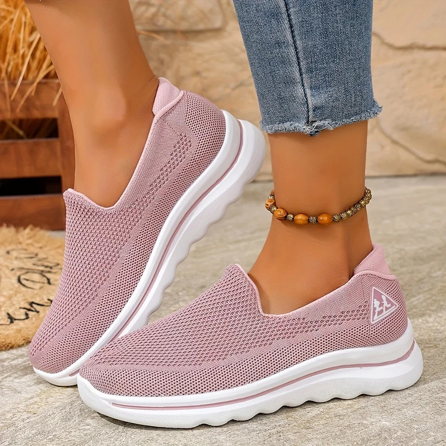 Breathable Womens Slip On Sneakers Soft Sole Comfortable Lightweight Casual Shoes for Everyday Walking Low Top 261017