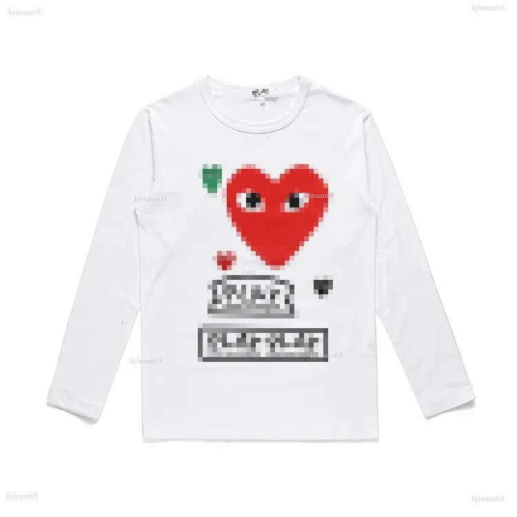 Red Heart hoodies Designer CDGHoodie Letter Luxury Mens Women commes hoodie Long Sleeve Pullover high quality Loose Sweaters Fashionable bfd
