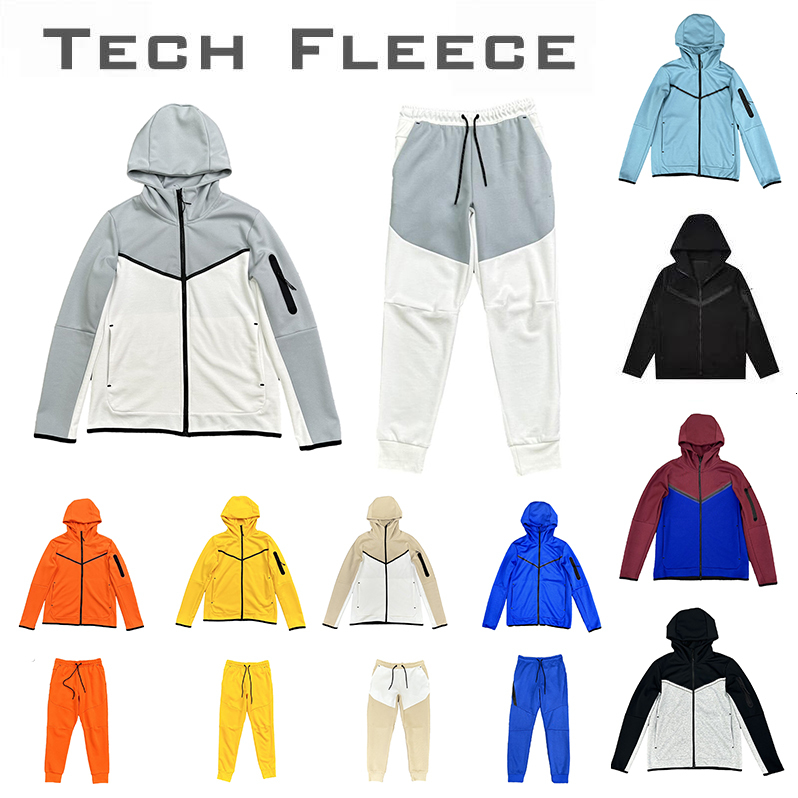 Mens Designer techs fleece Jacket Hoodies Sweatshirts Sweatpants Fashion Full Zip-Up Jacket Trousers For Men Women Streetwear Sports Jackets Asian S