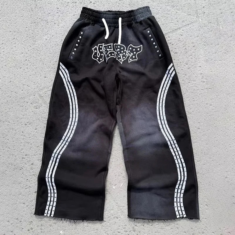 3D printed mesh breathable fashionable casual adult and ren's sports pants 261013