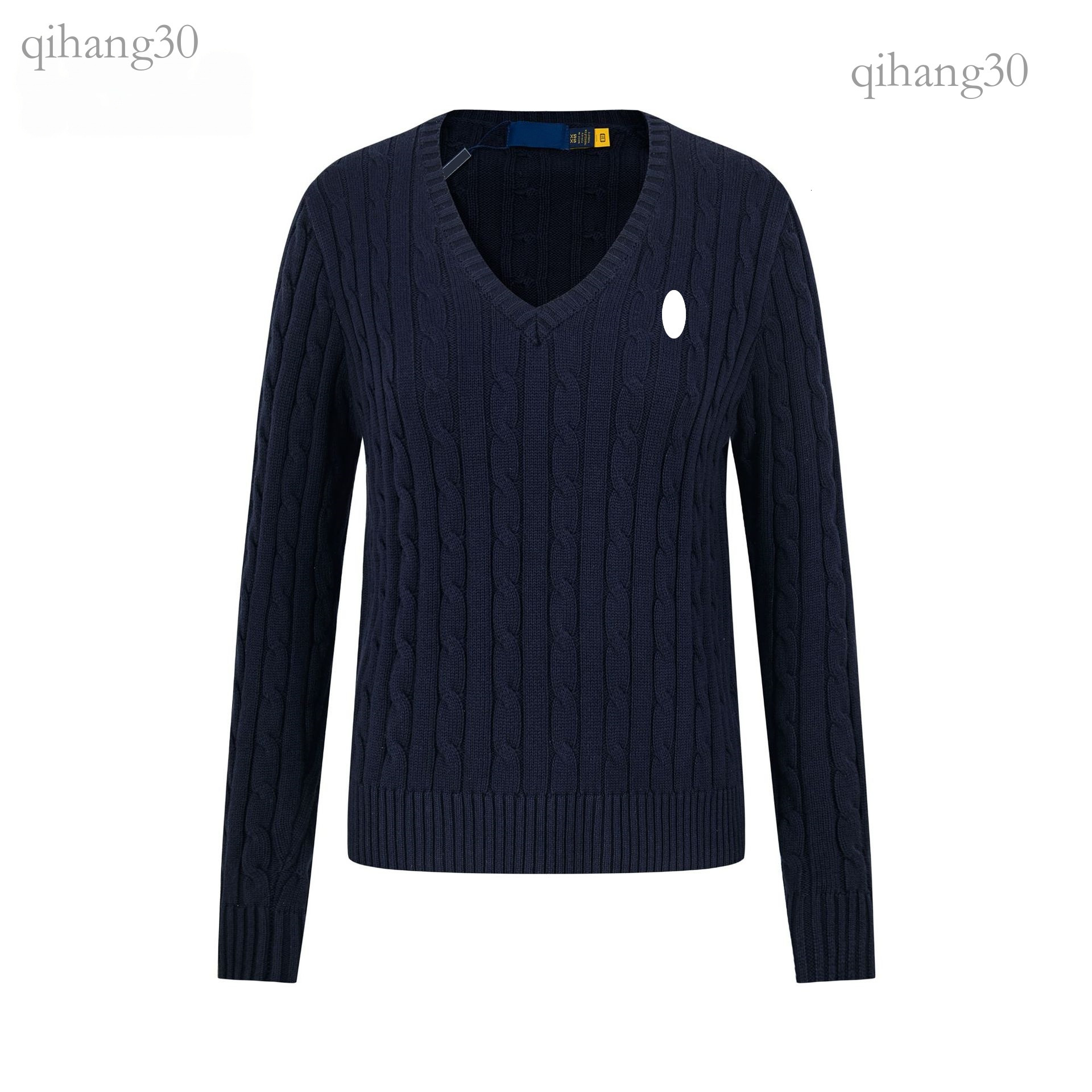 Rauph Laruen Women Sweaters Designer Pany Embroidered Logo Polo Sweaters Round Neck Solid Color Casual Twist Knit Cardigan Long Sleeve Ralf Sweaters