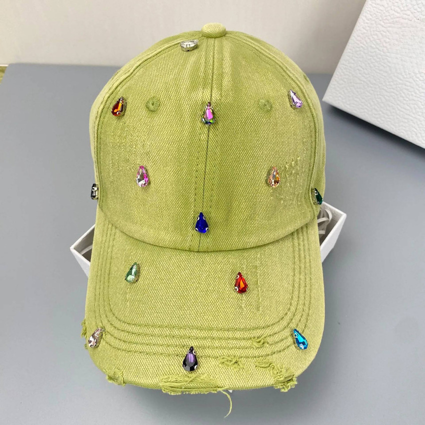 Ball Cap Multi Color Vintage Washed Distressed duckbill Baseball Cap Irregular Teardrop Colorful Frayed Brim Adjustable Unisex Y2k Street Cas sstyui