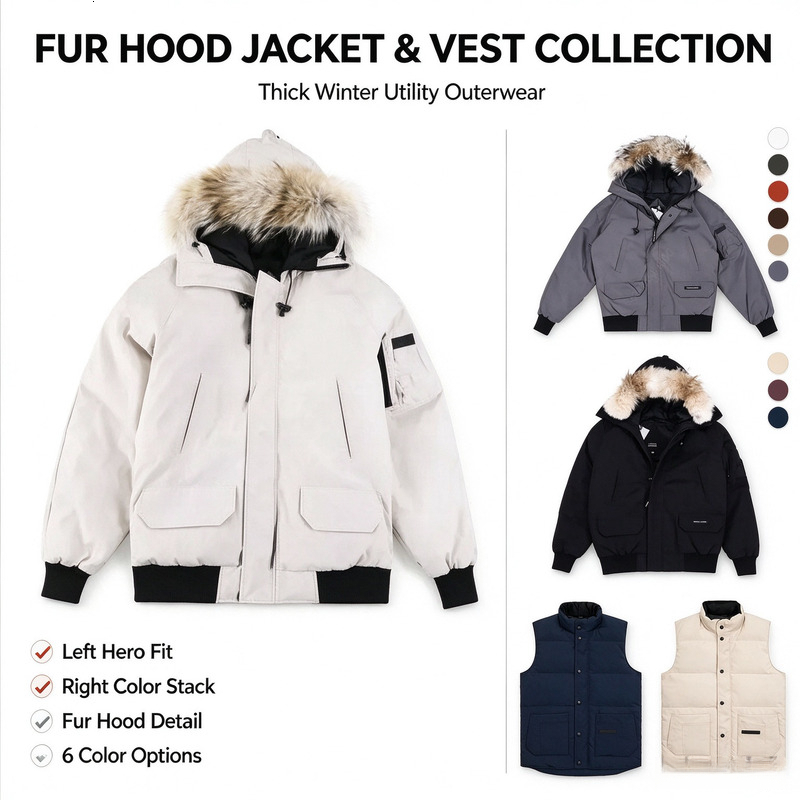 Men's Canadian Coats Jacket Designer Jacket Men's and Women's Jacket Couple Classic Design Winter Down Jacket Men's Outdoor Mult