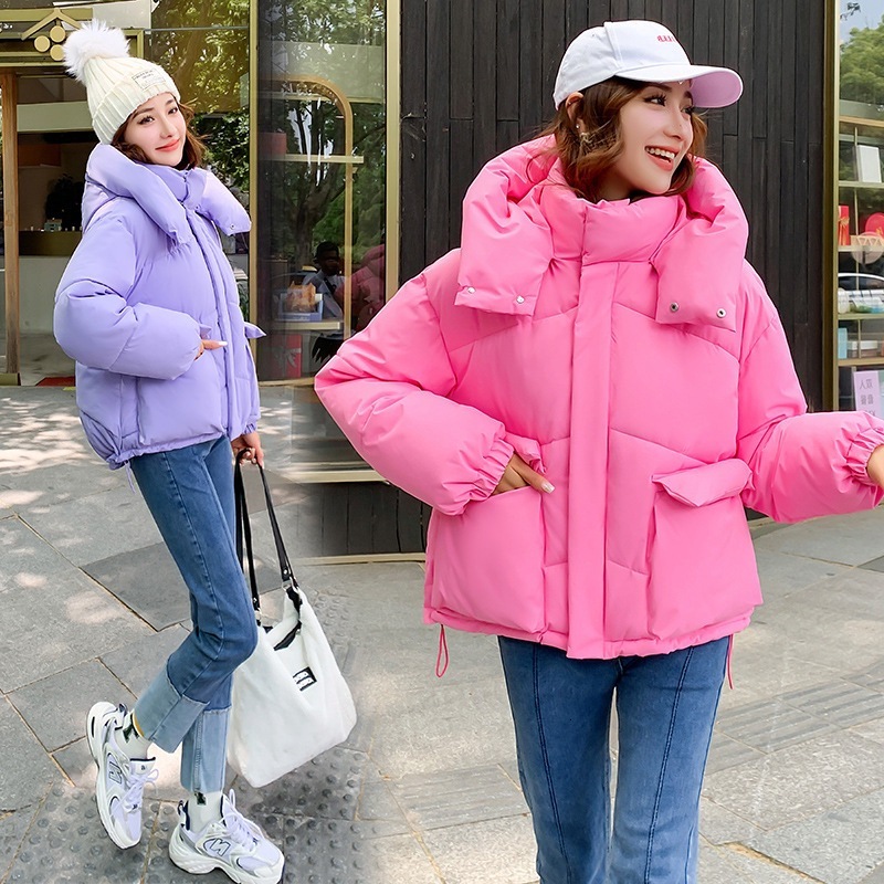 Luxury Brand Designer Clothing In Stock 2026 New Style, Fluffy Down Filled Cotton Jacket Loose Fit, Free Shipping Outdoor Short And Thick Styles,
