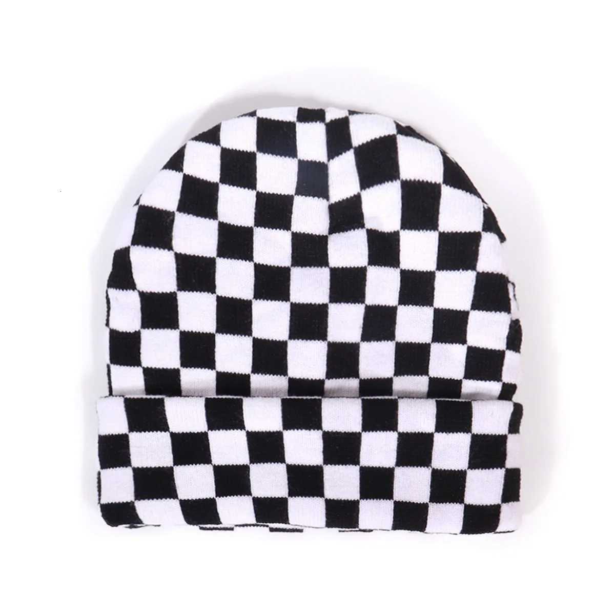 Beanie/Skull Caps Premium Plaid Knit Skull Cap Unisex Winter Beanie for Outdoor Hip Hop Street Fashion Casual SportsT261017