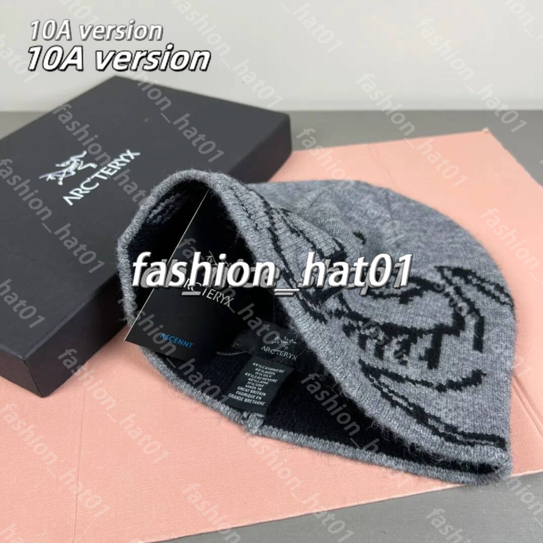 Classic arc beanie designer wool hat luxury cashmere hat embroidered ancient bird pattern street fashion brand Artery beanie GROTO TOQUE warm ski ha