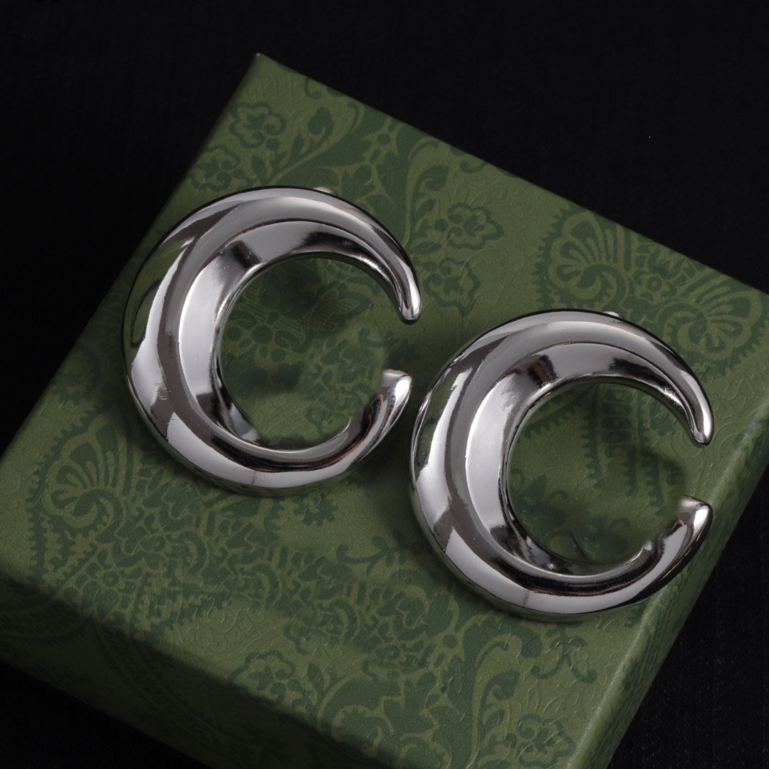 Guccliy earrings Earrings Sterling Silver Posts Fashionable Brass Material Unique Design Minimalist and Elegant Style