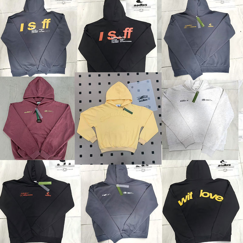 scufferrs men hoodies Unisex Classic designer hoodie Casual men harajuku Printed hooded sweatshirt women High Street Hip Hop Scuffer Pullover Suffer