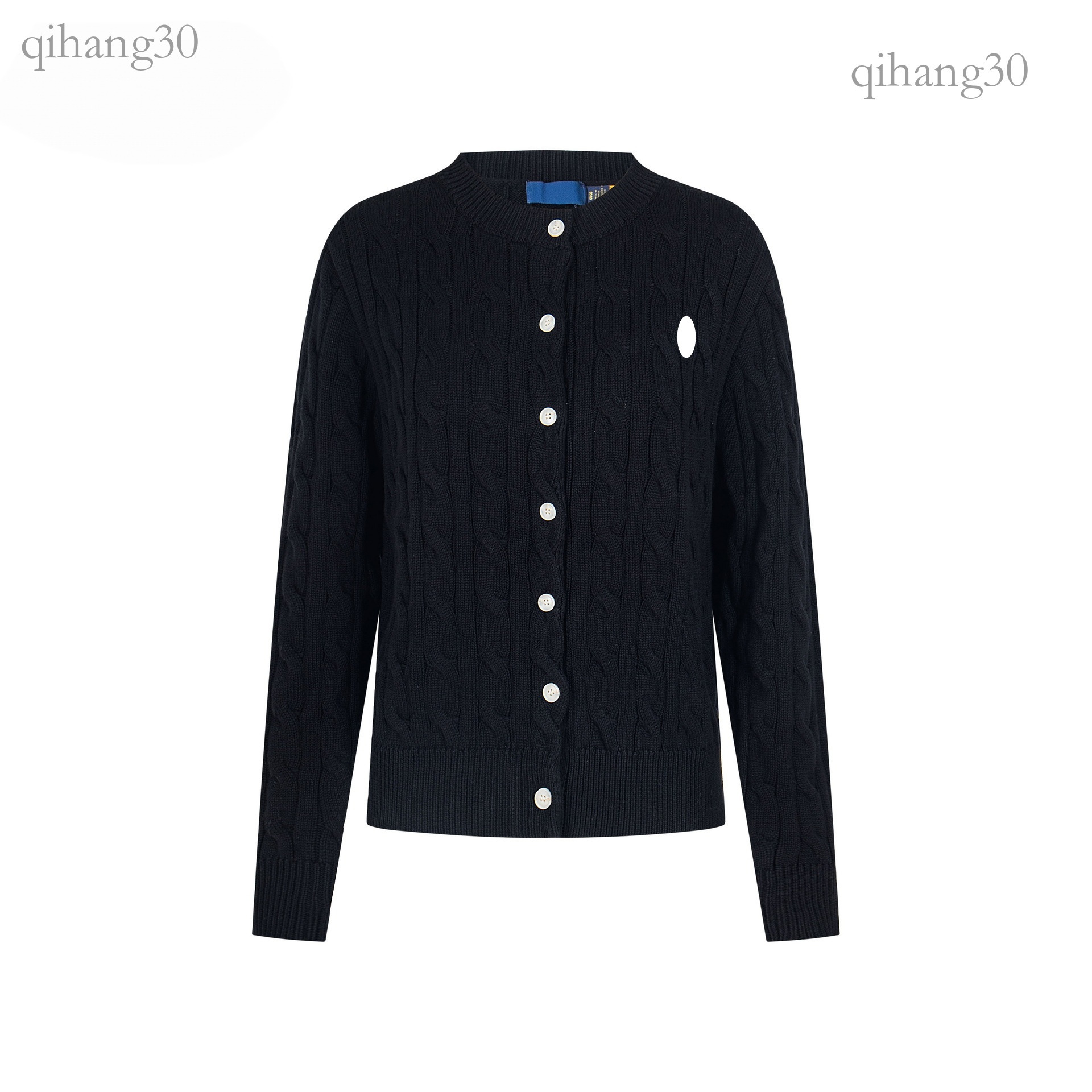 Rauph Laruen Women Sweaters Designer Pany Embroidered Logo Polo Sweaters Round Neck Solid Color Casual Twist Knit Cardigan Long Sleeve Ralf Sweaters