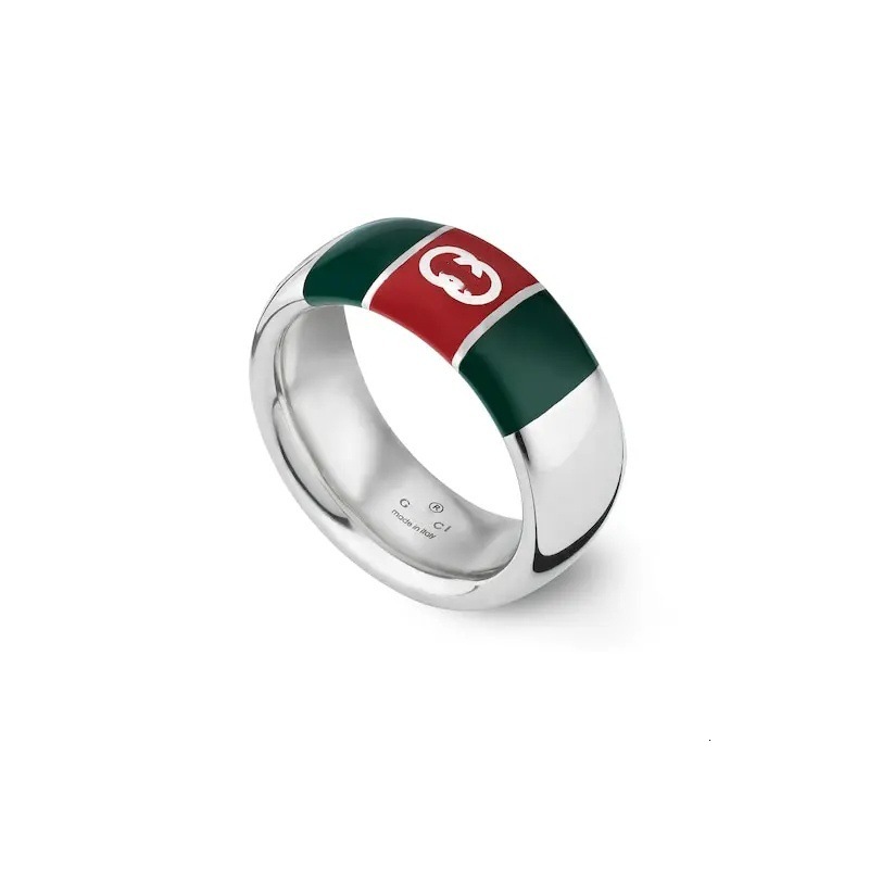 Designer Jewelry gg rings red green enamel ring fashionable and versatile ring with a stylish design perfect for couples