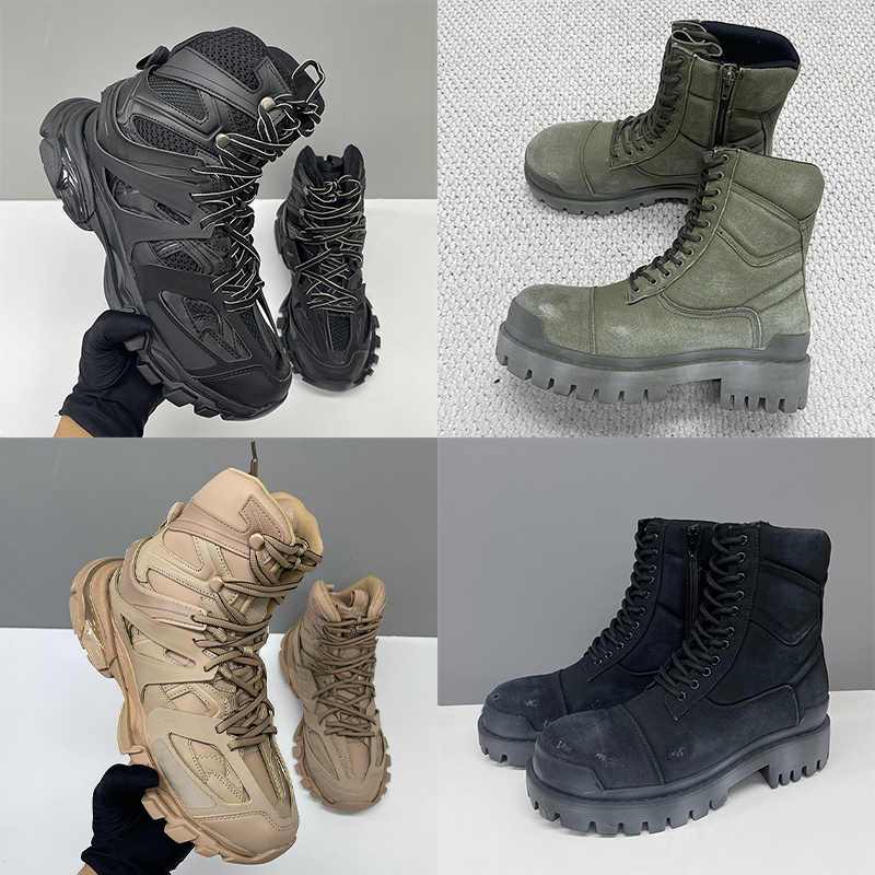 Top qualité Designer hommes chaussures piste randonnée baskets chaussures haut de gamme en cuir femmes formateurs plate-forme chaussures décontra