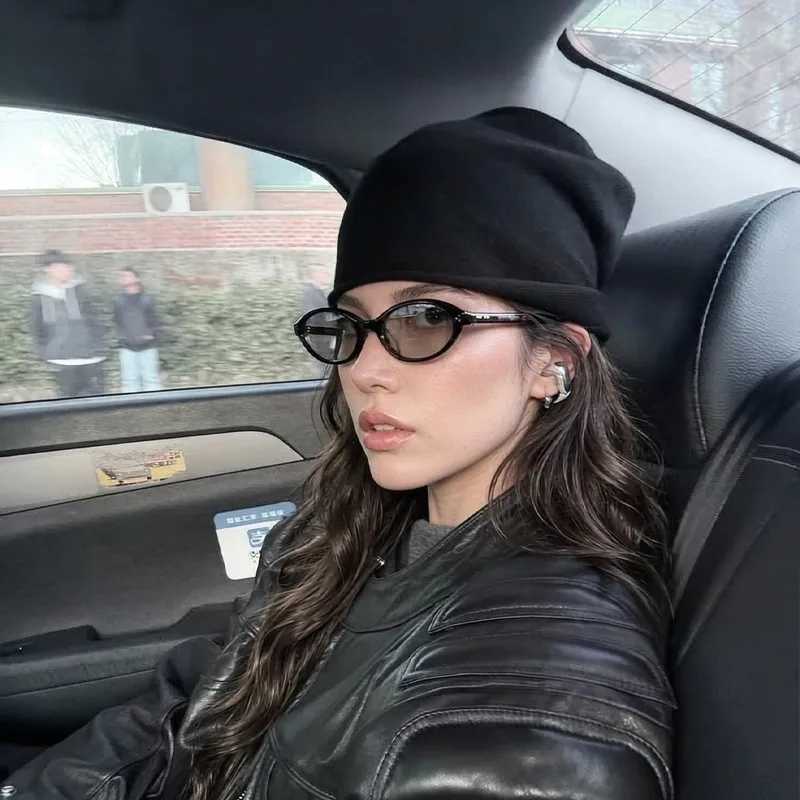 Beanie/Skull Caps Oversized Slouchy Beanie for Women Big Head Winter Fall Knit Hat Soft Lightweight Breathable Loose Baggy Skull Cap New HeadwearT26