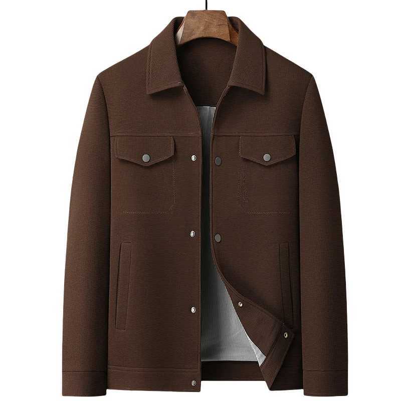 New Men's Fashion Classic Business Travel Trend Solid Color British Style Outdoor Travel Work Executive Casual Jacket S2610175267